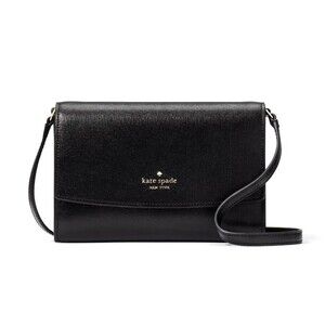 New Kate Spade Perry Leather Crossbody Black